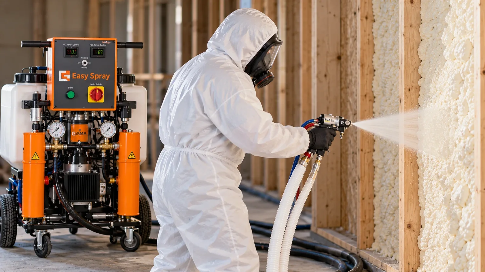 Équipement projection polyuréthane : le matériel pour un chantier professionnel